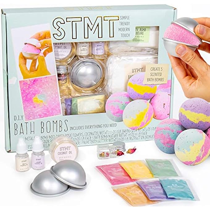 STMT D.I.Y. Bath Bombs Kit - Mix and Mold Your Own 5 Scented Bath Bombs â€“ Bath Bomb Set for Kids Ages 6 and Up - Image 1